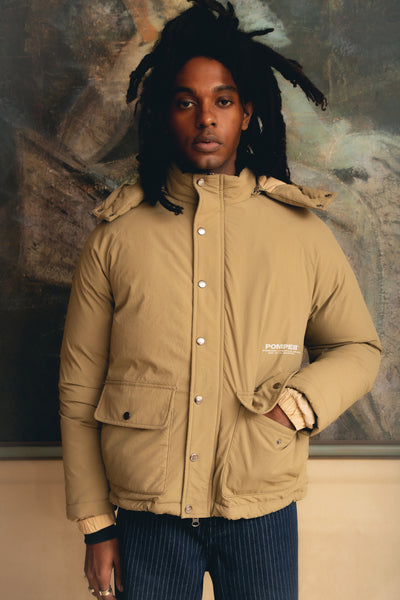 BEIGE PUFFER JACKET