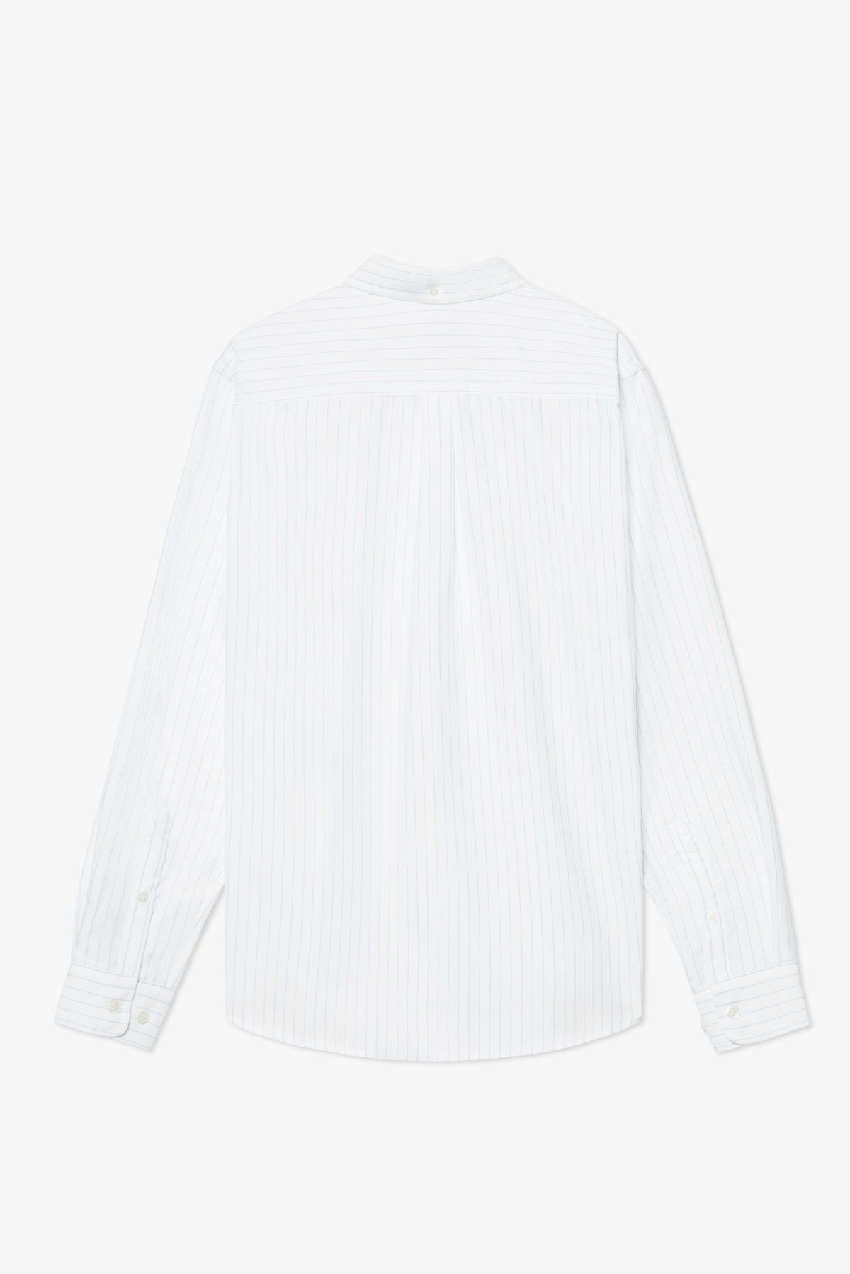 POMPEII BLUE THIN STRIPE OXFORD SHIRT