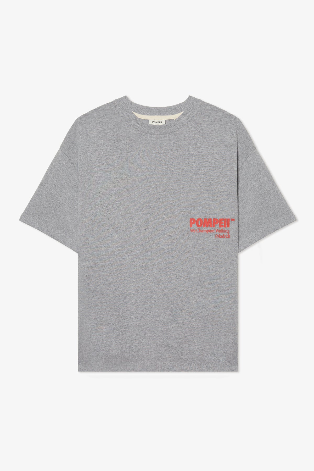 POMPEII CLASSIC GREY BOXY TEE