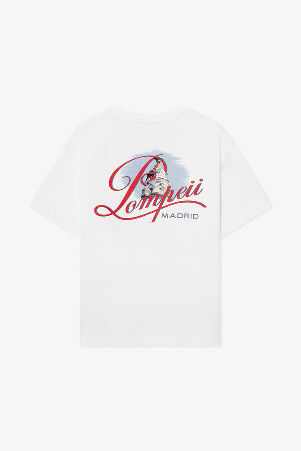 POMPEII MADRID WHITE TEE