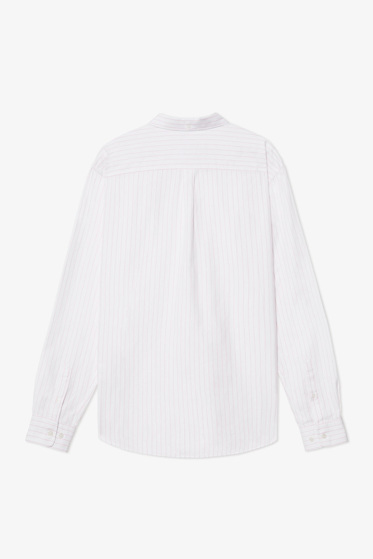 POMPEII PINK THIN STRIPE OXFORD SHIRT