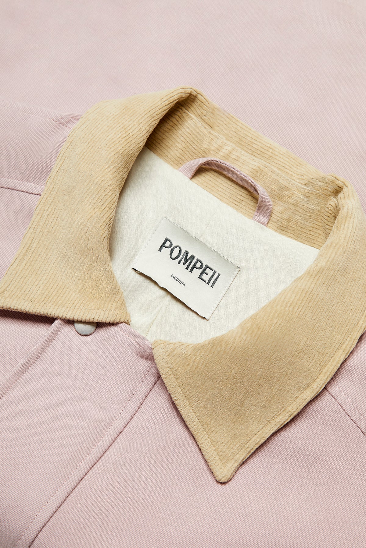 POWDER PINK CANVAS FIELD JACKET