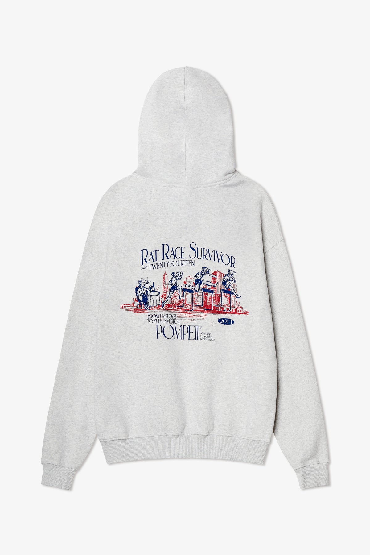 RAT RACE LIGHT GREY REGULAR HOODIE