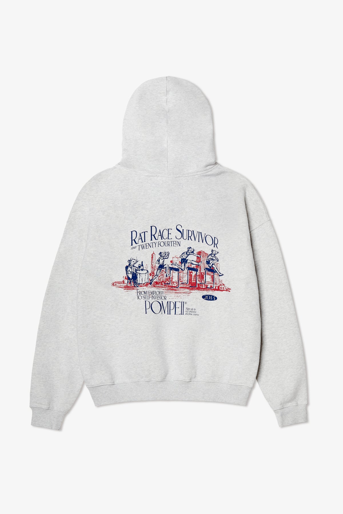 RAT RACE LIGHT GREY REGULAR HOODIE