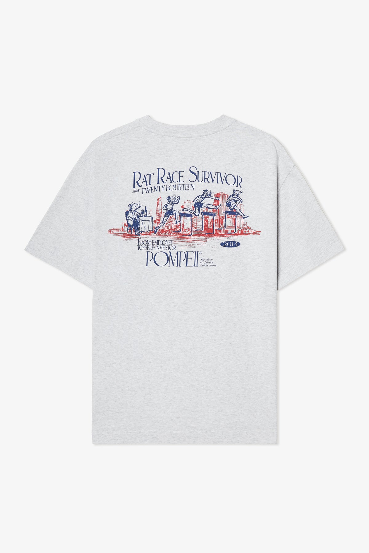RAT RACE RETRO GREY TEE