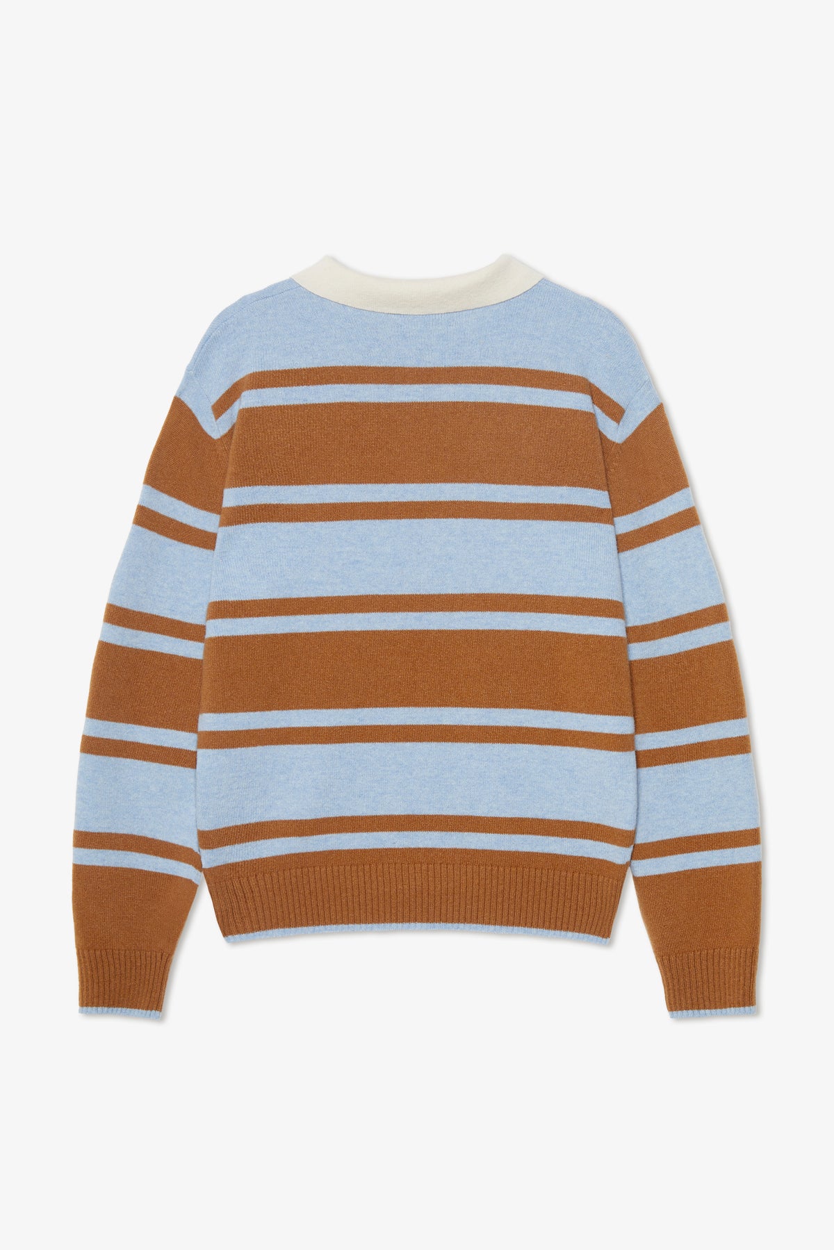 RUGBY BROWN KNIT POLO