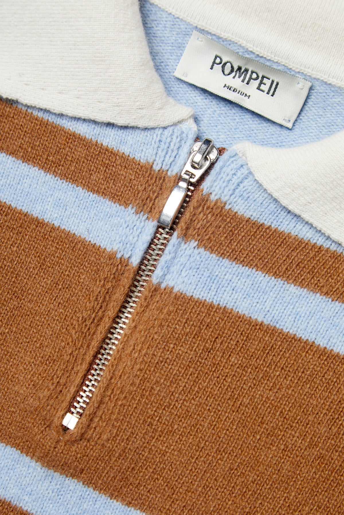 RUGBY BROWN KNIT POLO