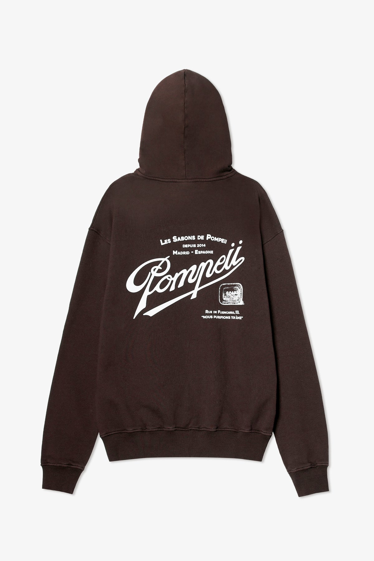 SABONS DE POMPEII DARK CHOCOLATE REGULAR HOODIE
