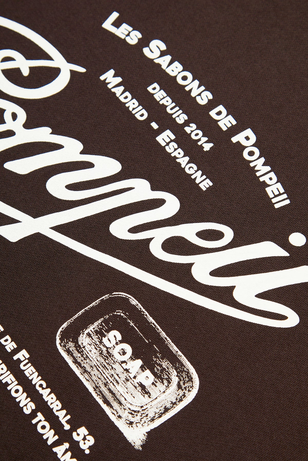 SABONS DE POMPEII DARK CHOCOLATE REGULAR HOODIE