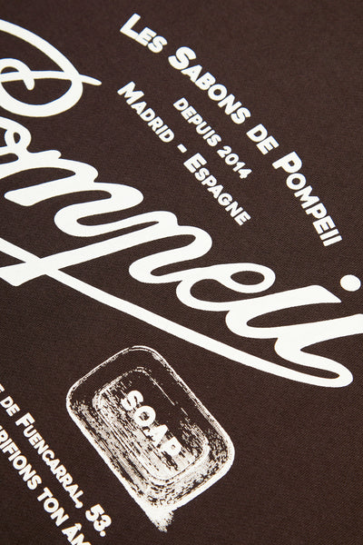 SABONS DE POMPEII DARK CHOCOLATE REGULAR HOODIE