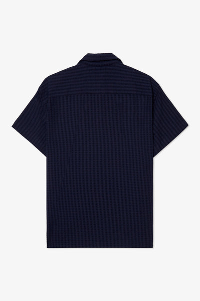 SEERSUCKER NAVY SHIRT