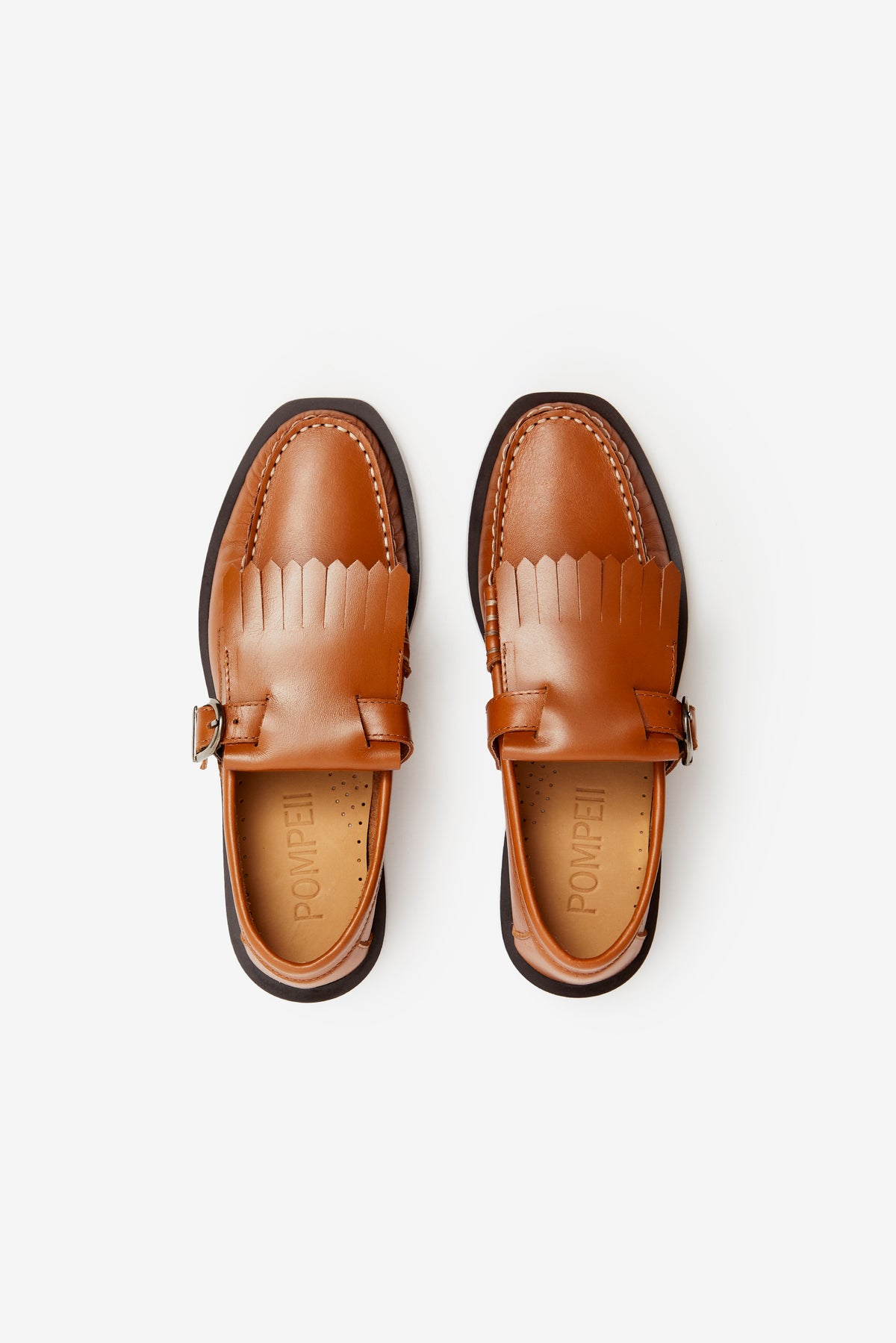 VEGA T - BAR LEATHER CARAMEL
