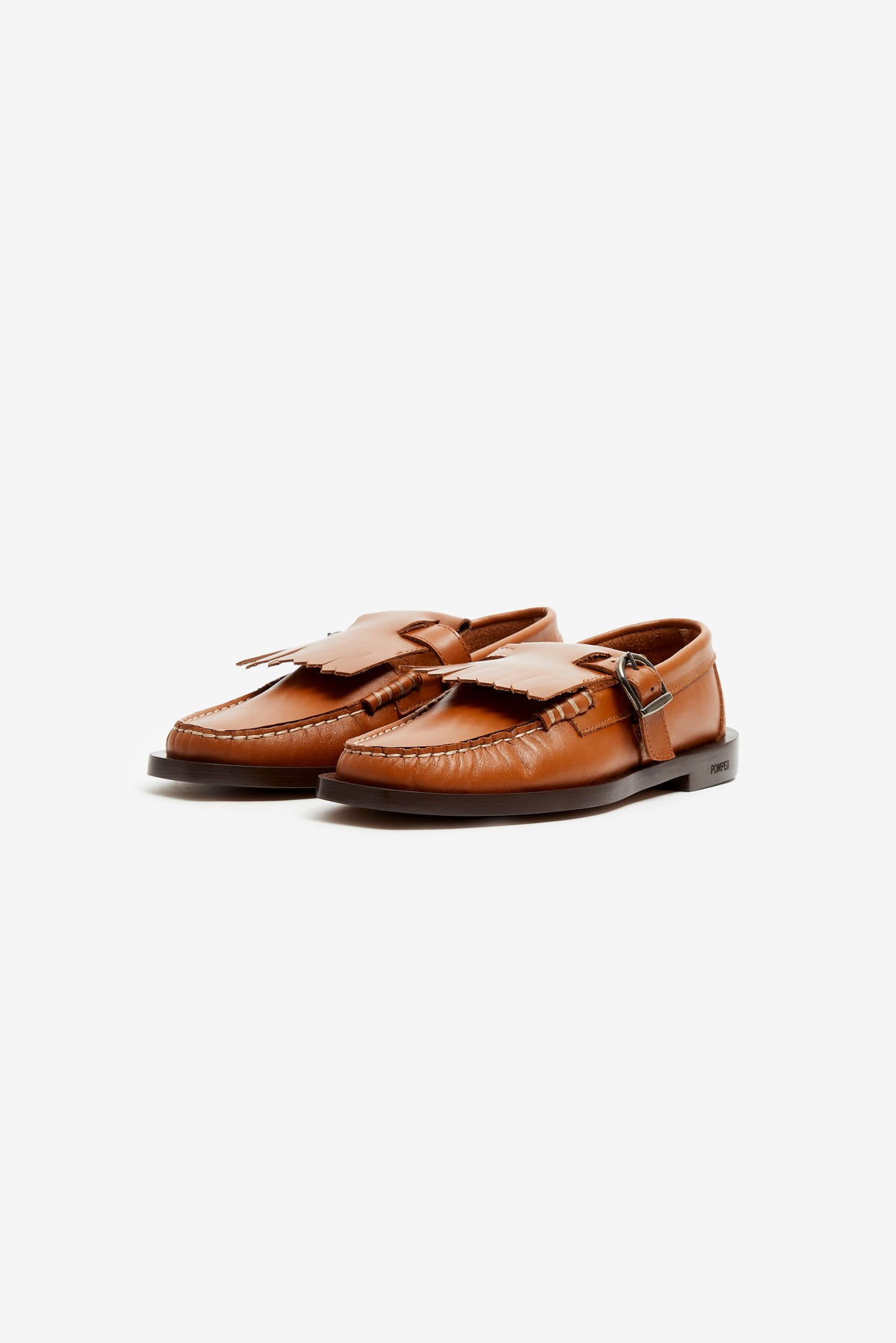 VEGA T - BAR LEATHER CARAMEL
