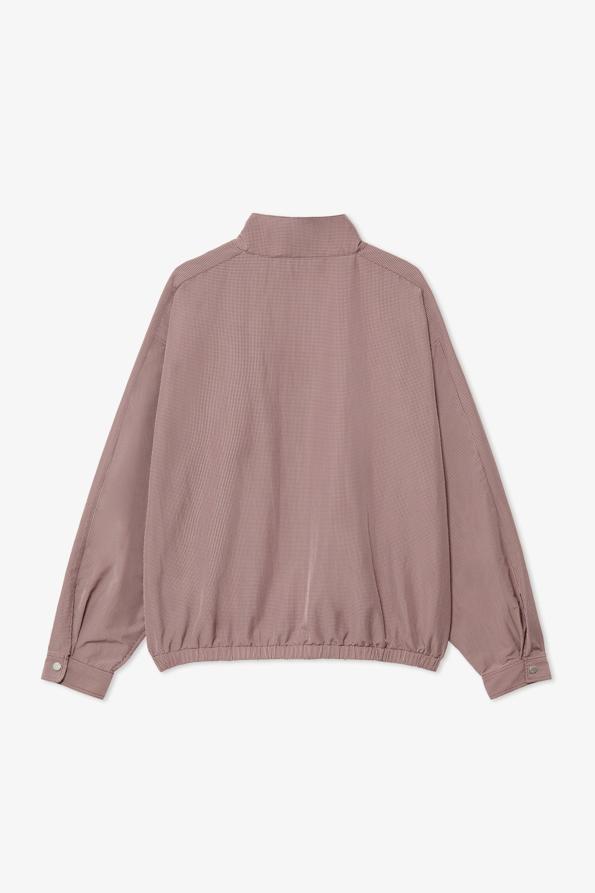 WINE MICRO CHECK NYLON WINDBREAKER
