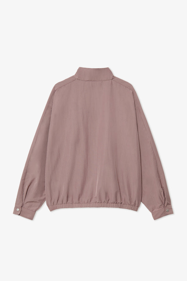 WINE MICRO CHECK NYLON WINDBREAKER