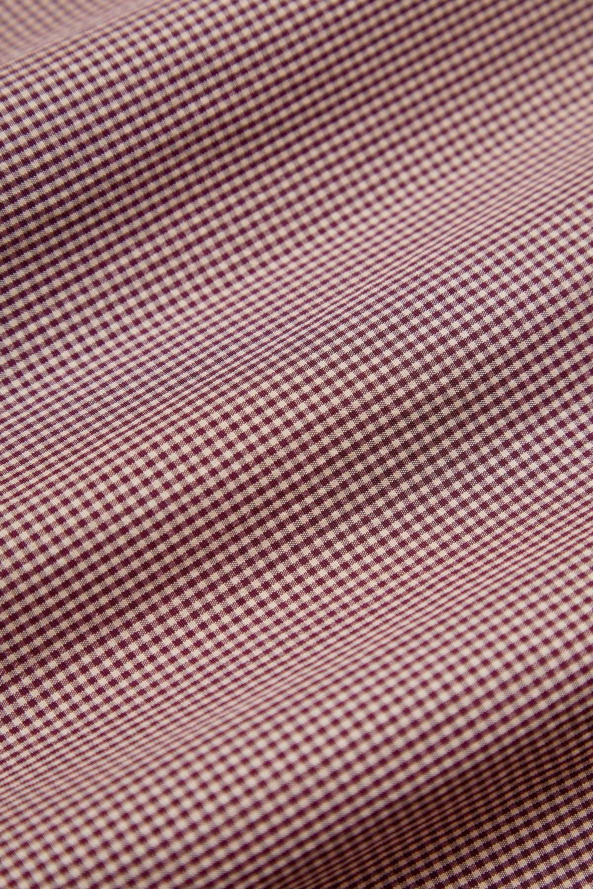 WINE MICRO CHECK NYLON WINDBREAKER