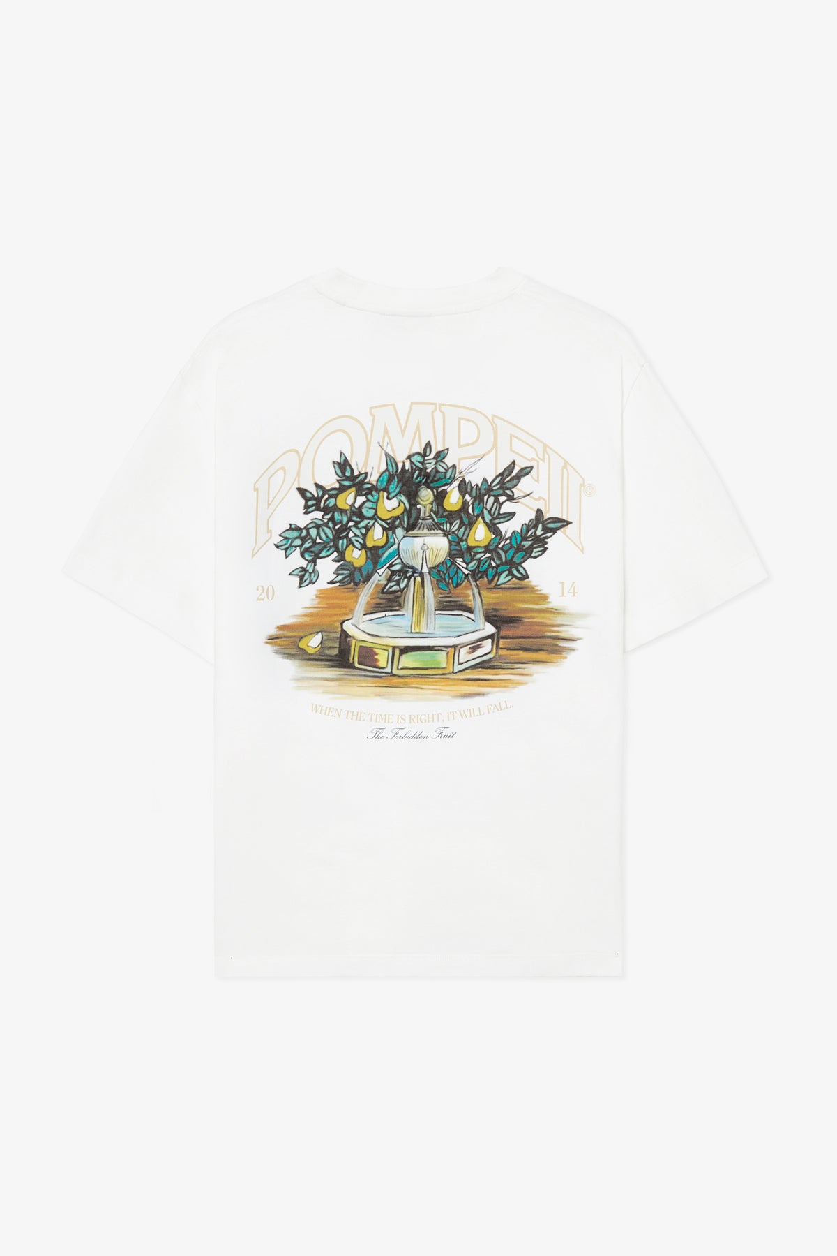 FOUNTAIN WHITE REGULAR GRAPHIC TEE