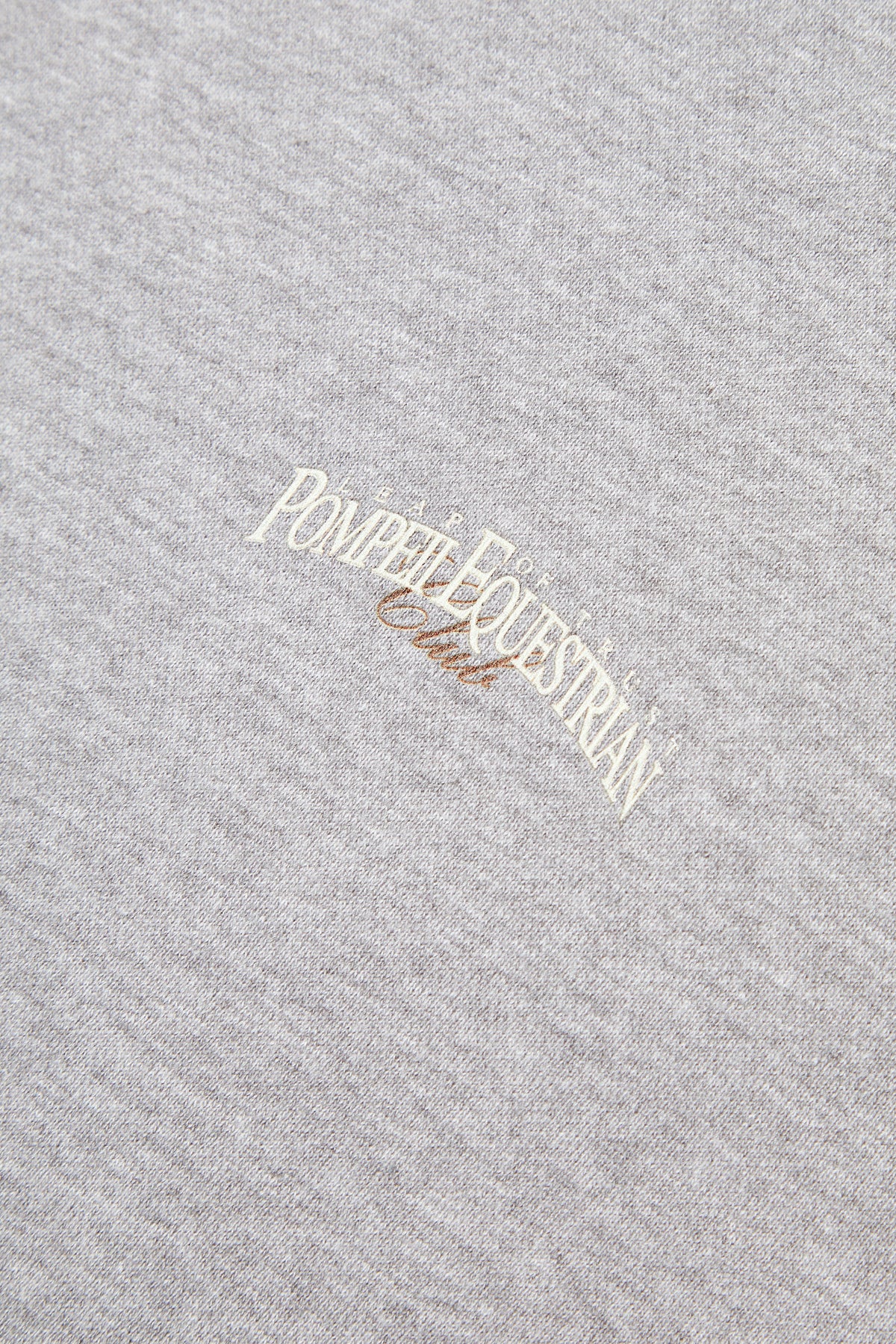 POMPEII EQUESTRIAN CLASSIC GREY RELAXED CREW NECK