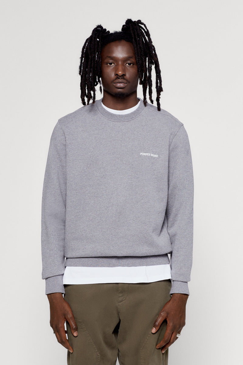 GREY CREWNECK LOGO