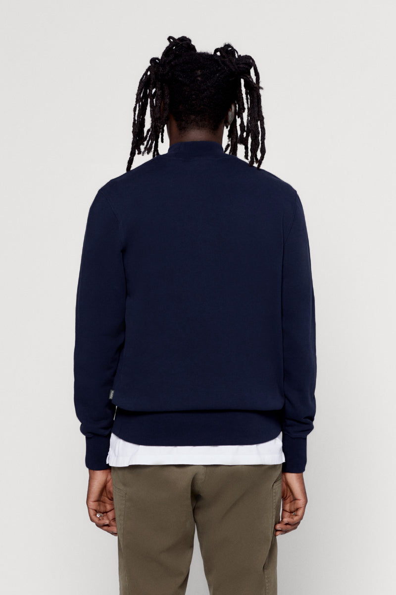 MOCKNECK NAVY SWEAT