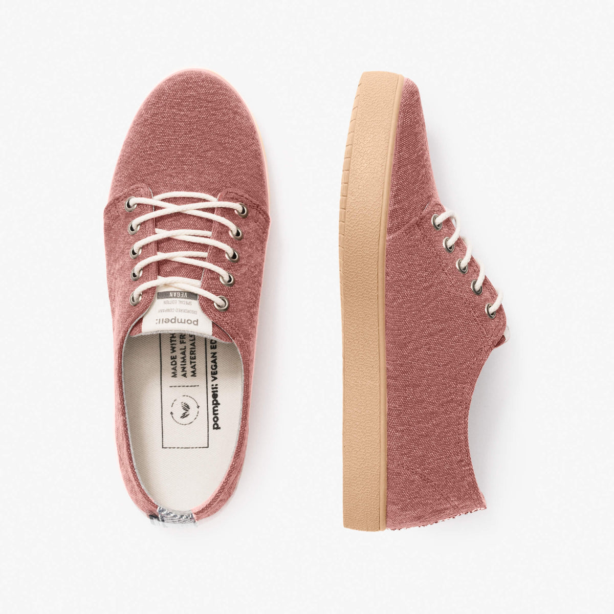 Shoes Pompeii  Higby Rouge Vegane Frau