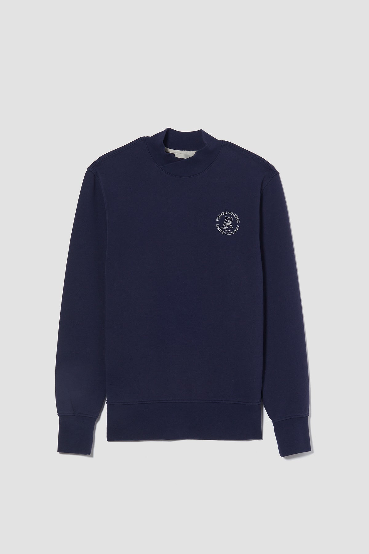 THE NAVY CROSS NECK SWEAT